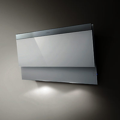 Elica Evita Chimney Cooker Hood White Glass/ Stainless Steel Elica Evita Chimney Cooker Hood White Glass/ Stainless Steel